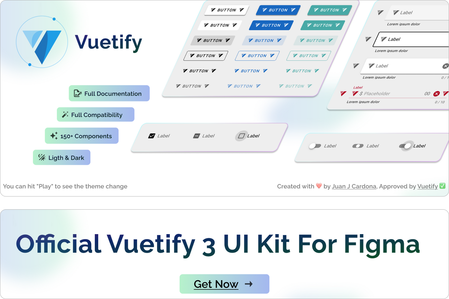 Official Vuetify 3 UI Kit for Figma