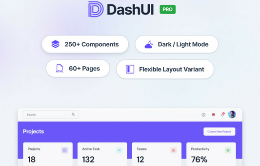 Dash UI – Modern Vuetify 3 + Vue 3 Admin Dashboard Template