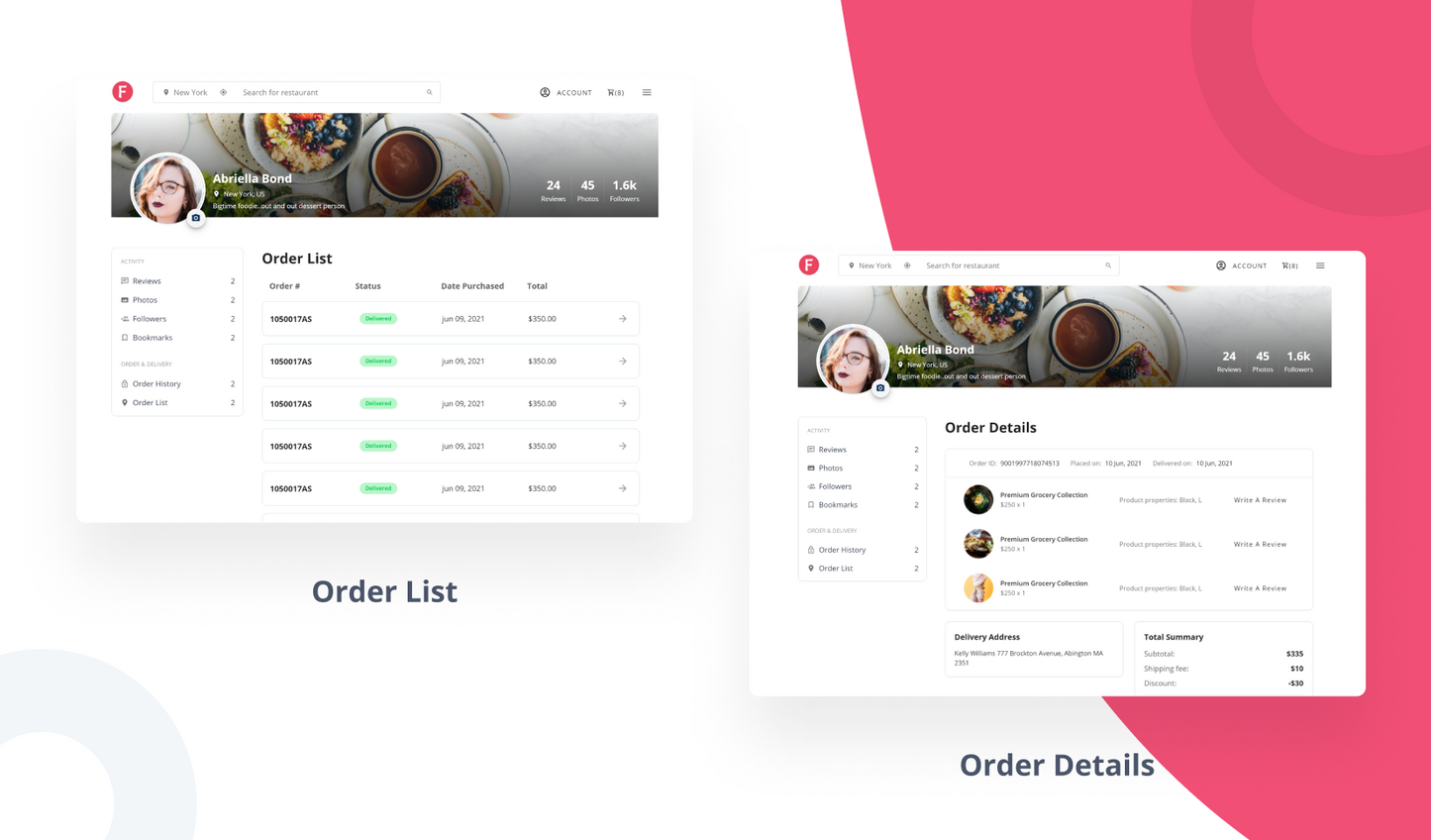 FoodHub - Food Delivery Template