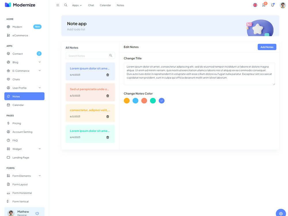 Modernize Nuxt 3 Admin Dashboard