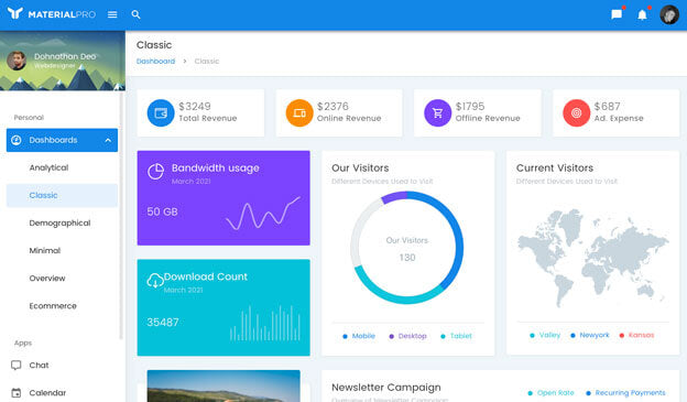MaterialPro - Vuetify 4 - Admin Template
