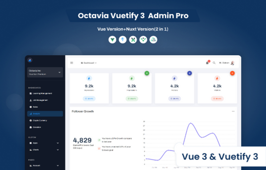 Octavia Vue 3 Admin Pro - Vuetify