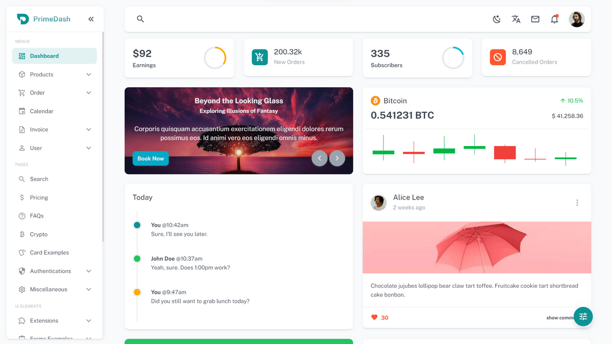 PrimeDash - Admin Template Bundle (VueJs & VueJs + Laravel) - Vuetify
