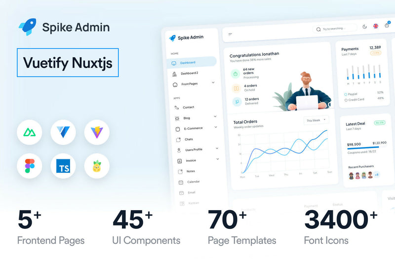 Spike Nuxt 3 Admin Dashboard