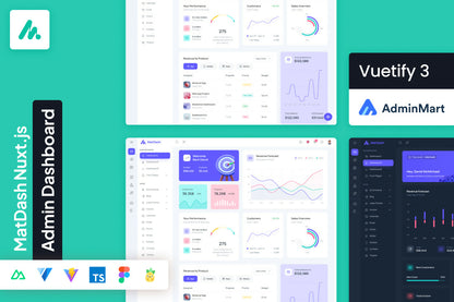 MatDash - Nuxtjs (vuetify)