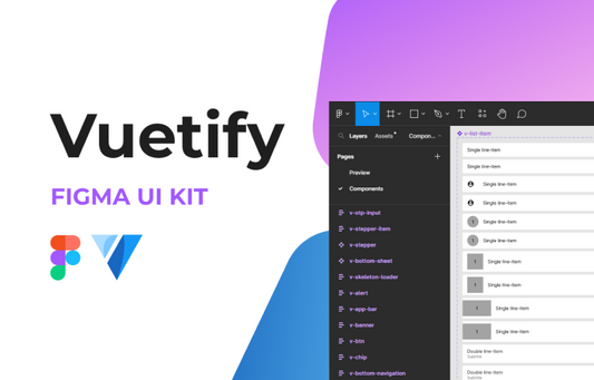 Official Vuetify 3 UI Kit Figma