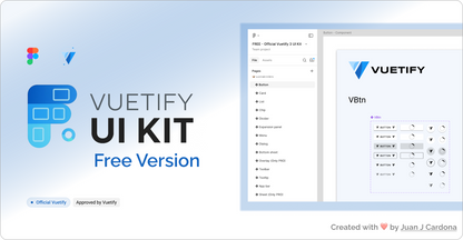 Official Vuetify 3 UI Kit for Figma — Free Edition