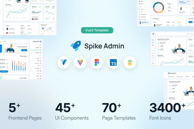 Spike Vue 3 + Vuetify 4 Admin Dashboard
