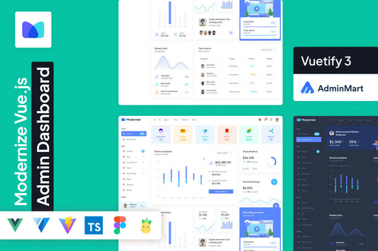 Modernize Vuetify 3 + Vue 3 Admin Dashboard