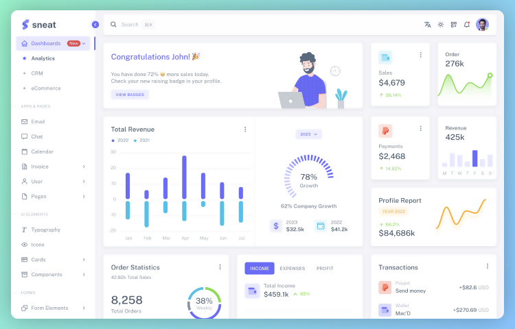 Sneat - Vuetify Vuejs 3 Admin Template