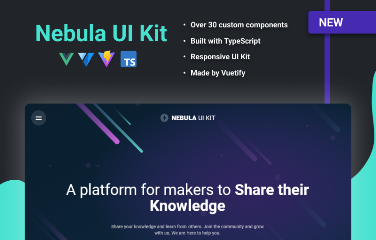 Vuetify 3 - Nebula UI Kit