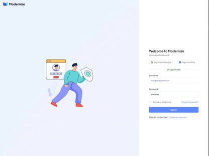Modernize Nuxt 3 Admin Dashboard