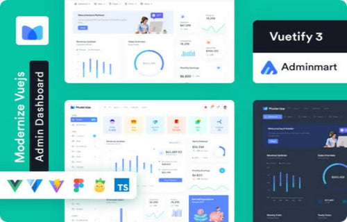 Modernize Vuetify 3 + Vue 3 Admin Dashboard