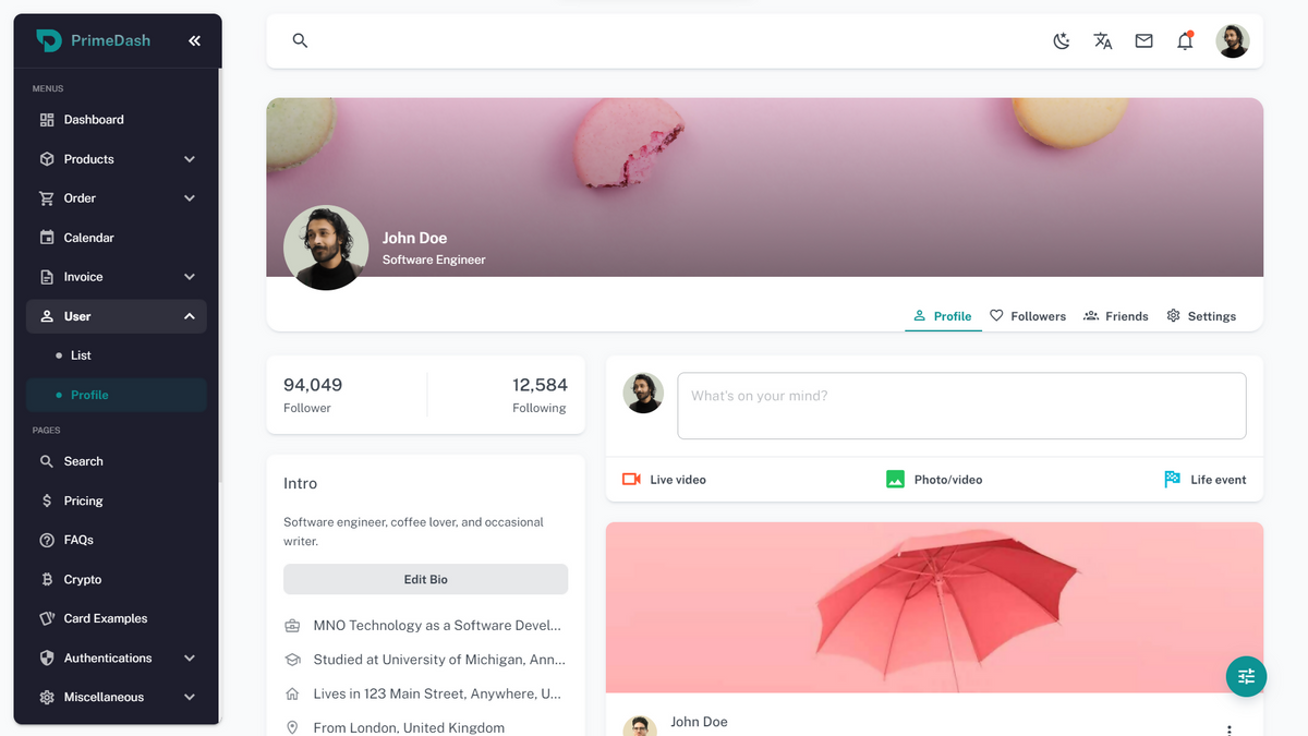 PrimeDash - Vue 3 - Laravel Admin Template