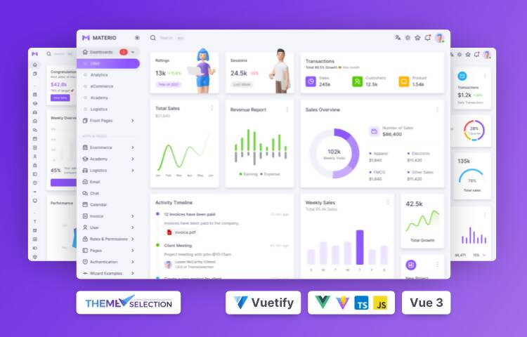 Materio - Vuetify 3 - Admin Template