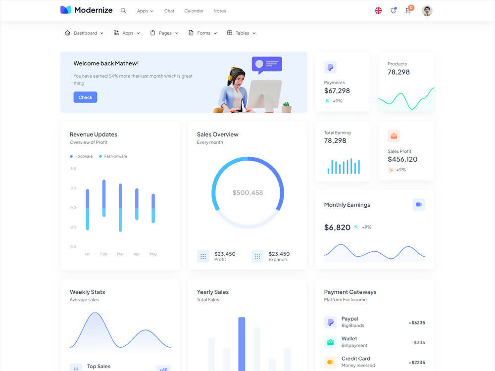 Modernize Nuxt 3 Admin Dashboard